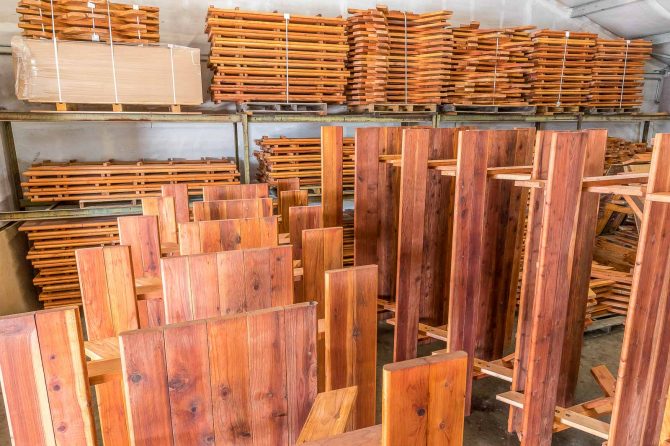Redwood Furniture in Warehouse