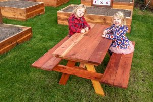 Children's Redwood Picnic Table